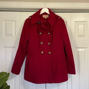 Michael Kors Red Peacoat